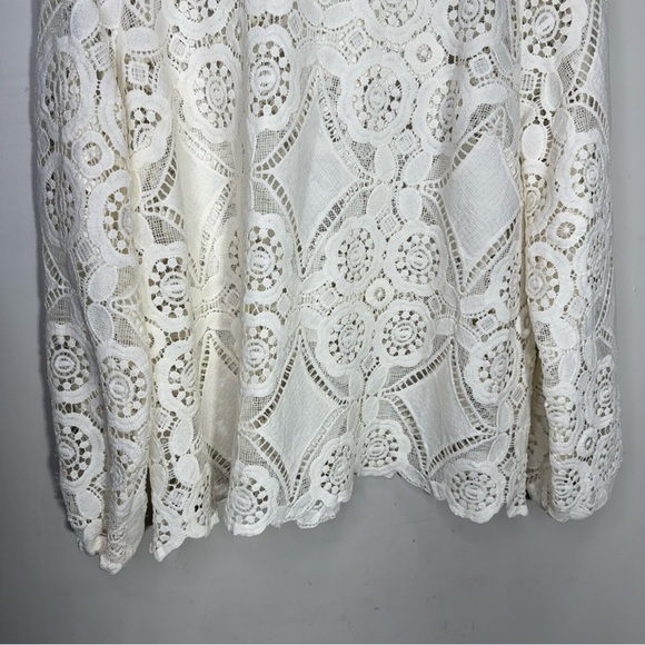 Pennington’s Crochet Blouse with Long Balloon Sleeves Size X - Picture 7 of 14